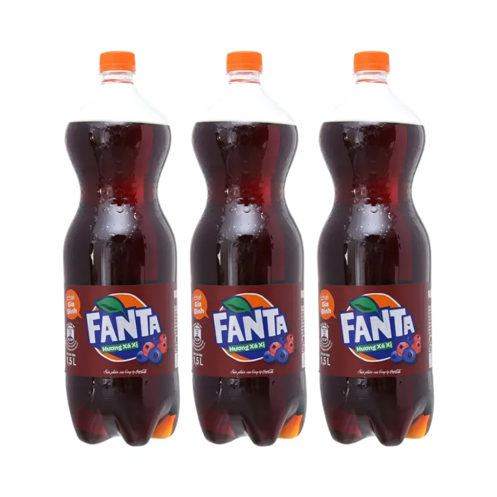 Thùng 12 chai nước ngọt Fanta xá xị 1.5L