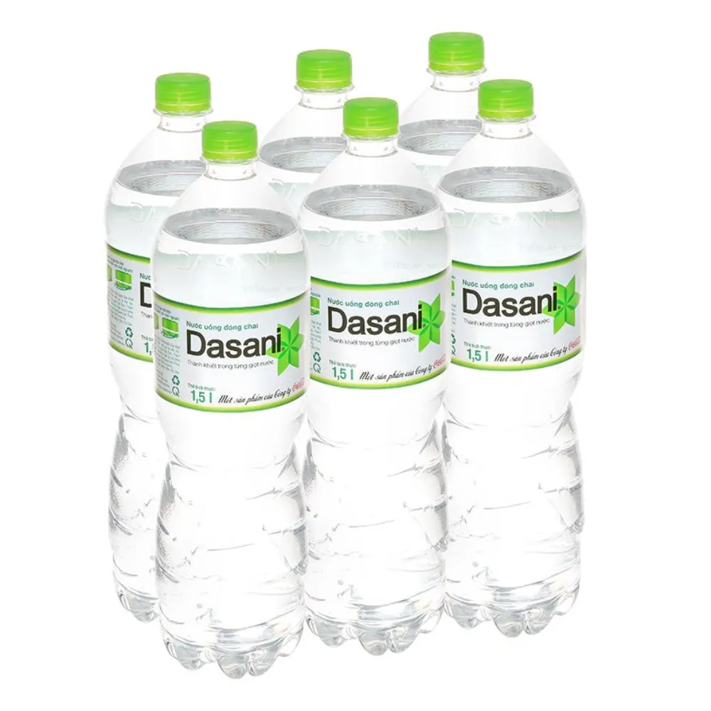 Thùng 12 chai nước tinh khiết Dasani 1.5L
