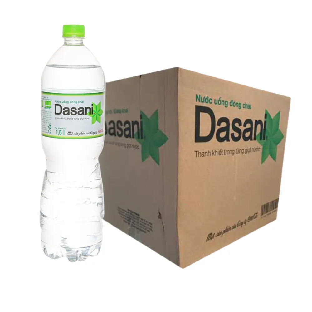 Thùng 12 chai nước tinh khiết Dasani 1.5L