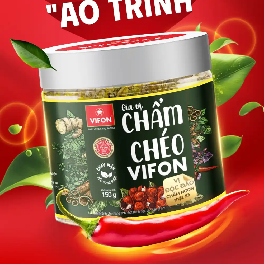 Thùng 12 lọ chẩm chéo Vifon lọ150g