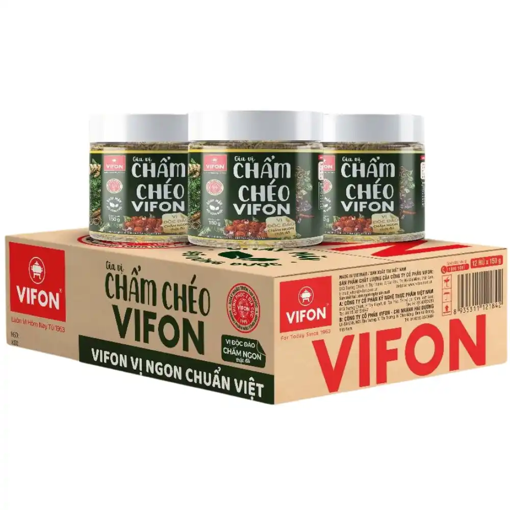 Thùng 12 lọ chẩm chéo Vifon lọ150g
