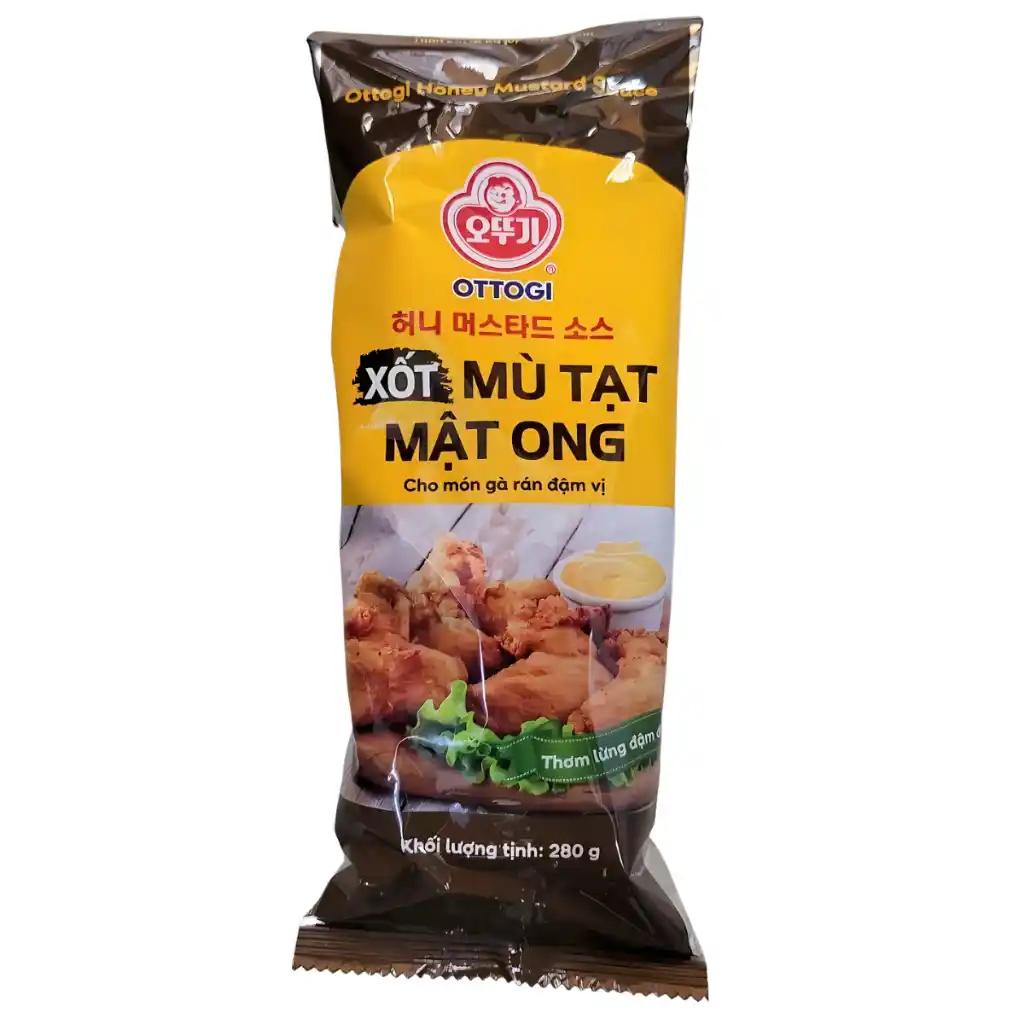 Thùng 16 chai/10 gói xốt mù tạt mật ong Ottogi 280g/1kg