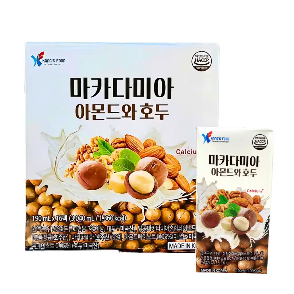 Thùng 16 hộp sữa hạt macca Kang's Food 190ml