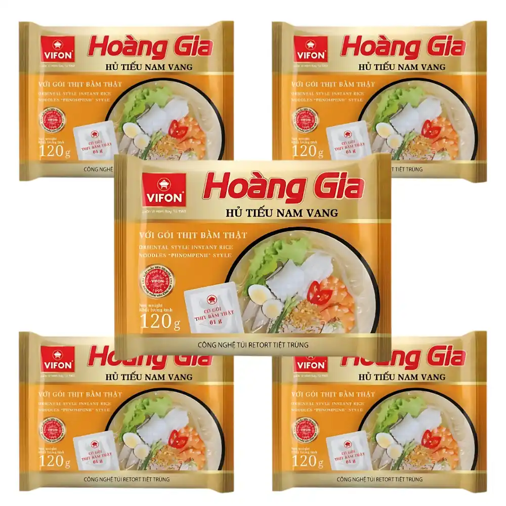 Thùng 18 gói Hủ Tiếu Nam Vang Vifon Hoàng Gia gói 120g