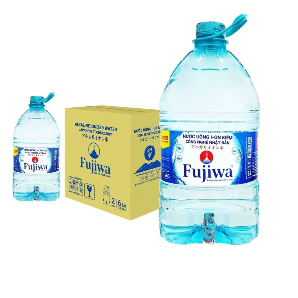 Thùng 2 bình nước ion kiềm cao cấp Fujiwa 6L