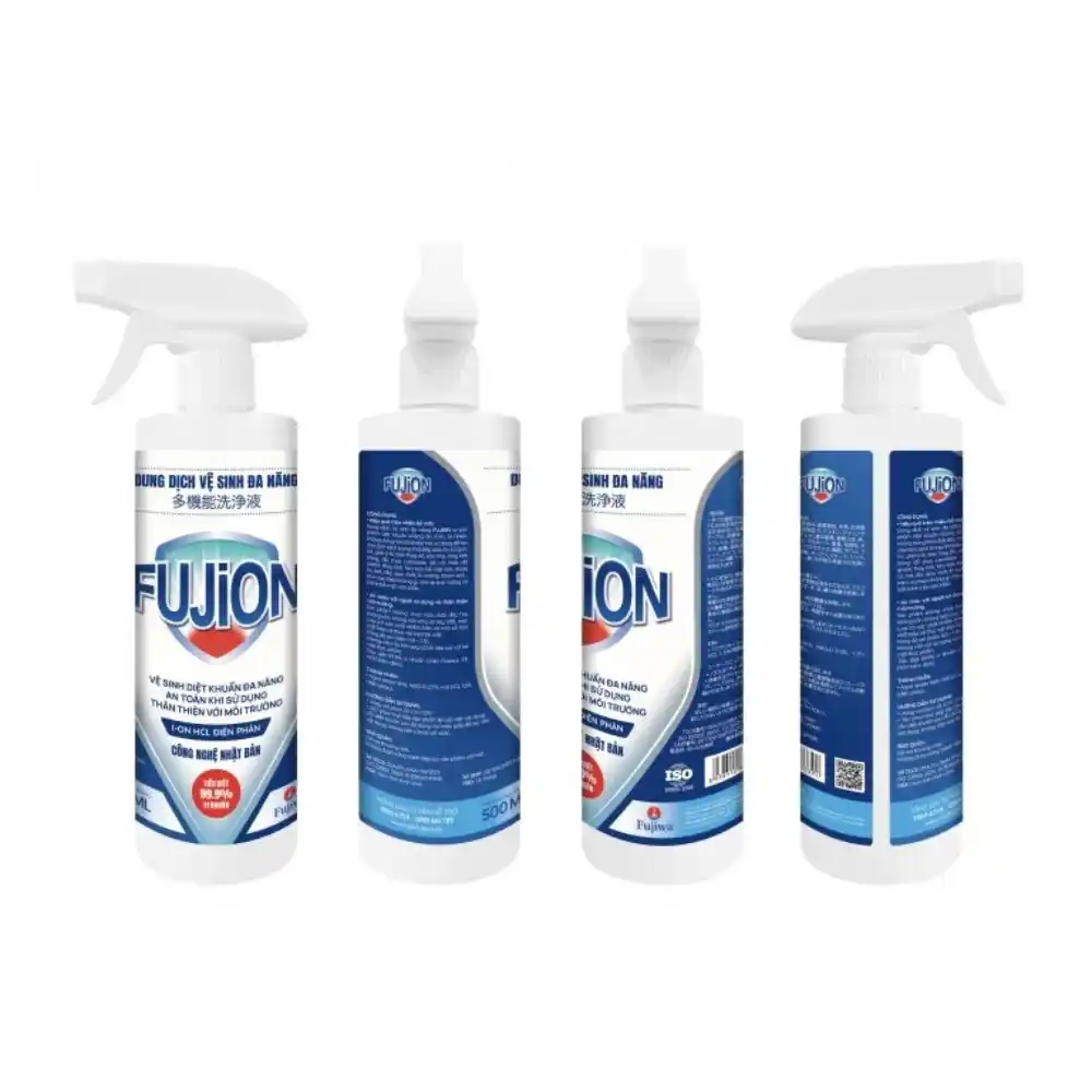 Thùng 20 chai dung dịch vệ sinh diệt khuẩn đa năng Fujion 500ml