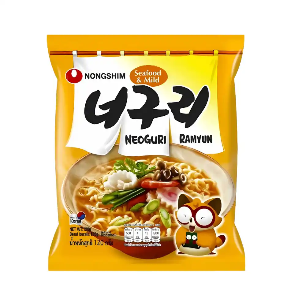 Thùng 20 gói mì Neoguri hải sản  Nongshim gói 120g