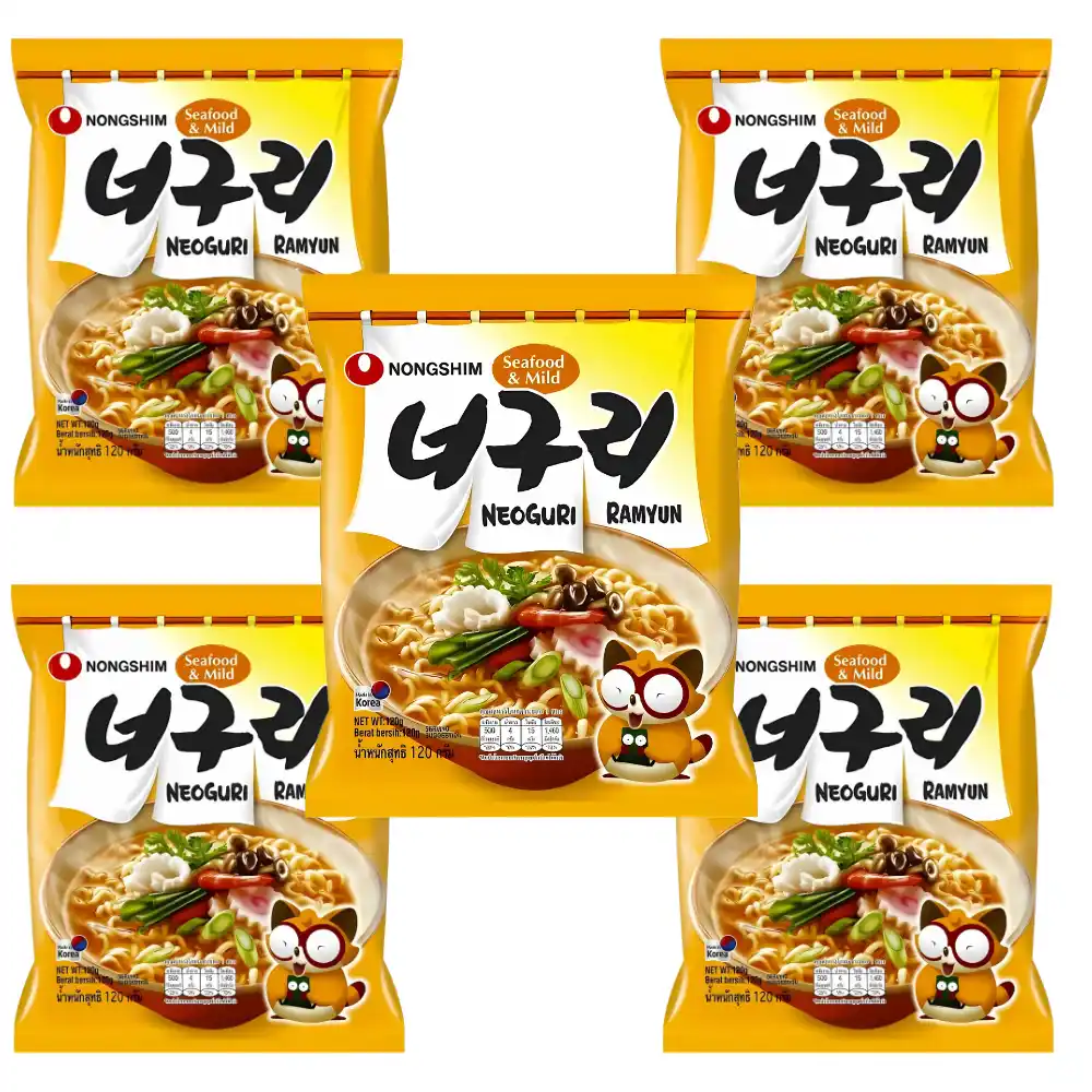 Thùng 20 gói mì Neoguri hải sản  Nongshim gói 120g