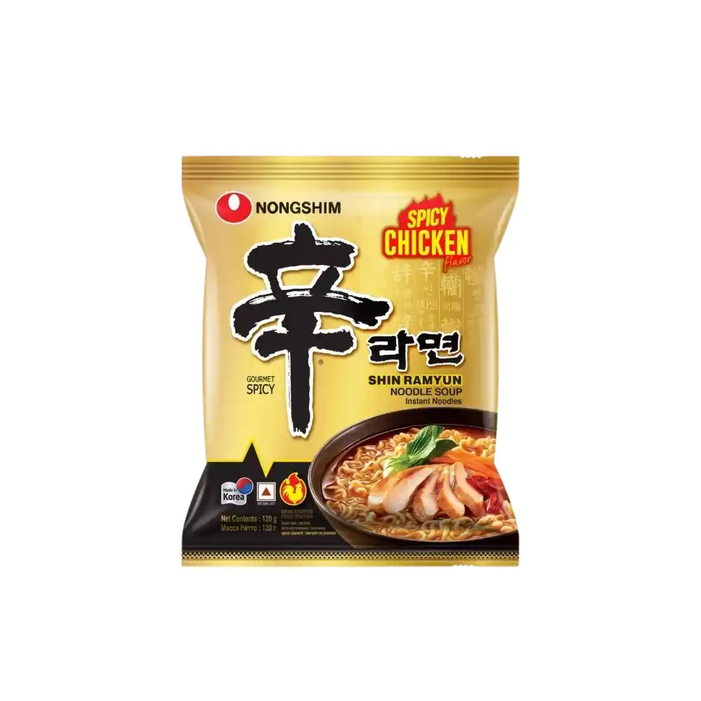 Thùng 20 gói mì Shin gà cay Nongshim gói 120g