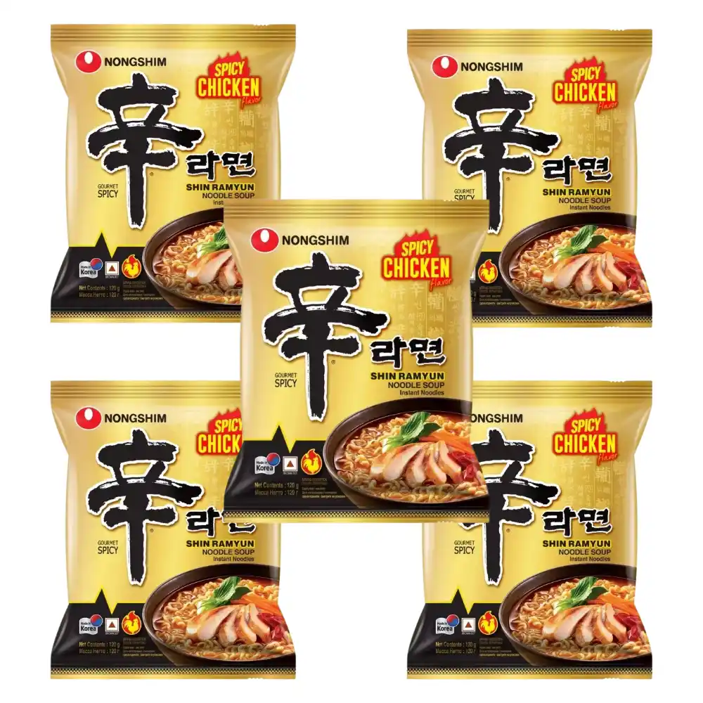 Thùng 20 gói mì Shin gà cay Nongshim gói 120g