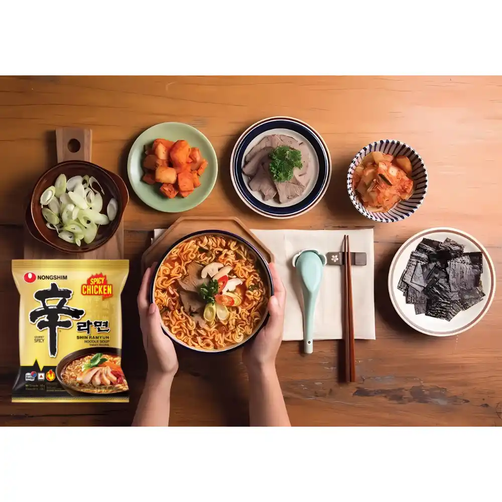 Thùng 20 gói mì Shin gà cay Nongshim gói 120g