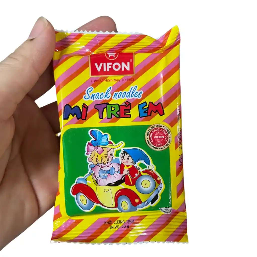 Thùng 200 gói mì trẻ em Vifon gói 20g