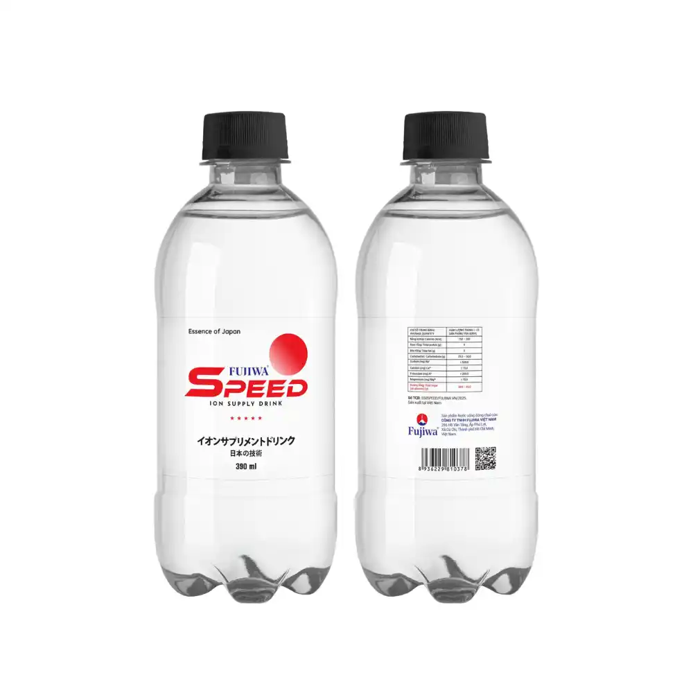 Thùng 24 chai nước uống bổ sung ion Fujiwa Speed 390ml