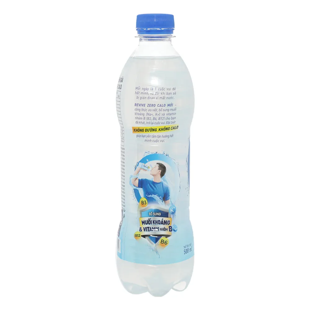 Thùng 24 chai nước bù khoáng Revive không calo 500ml