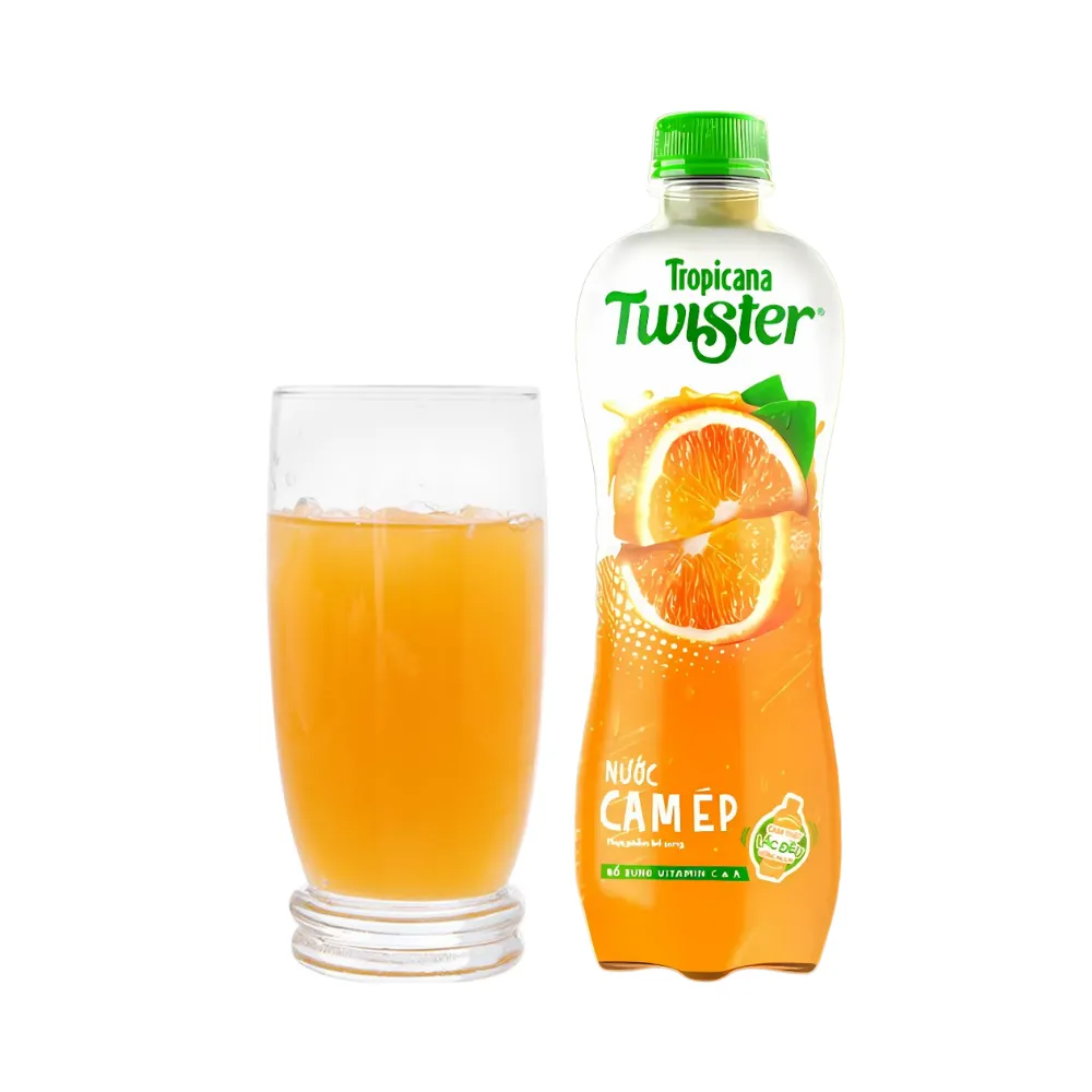 Thùng 24 chai nước cam ép Twister 320ml