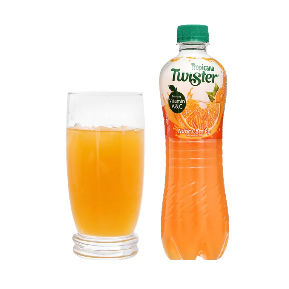 Thùng 24 chai nước cam ép Twister 450ml