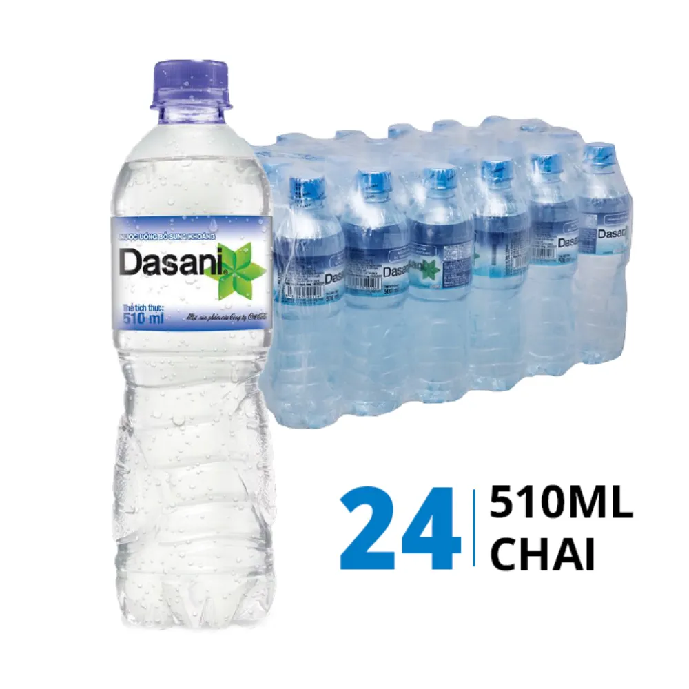 Thùng 24 chai nước khoáng Dasani 510ml