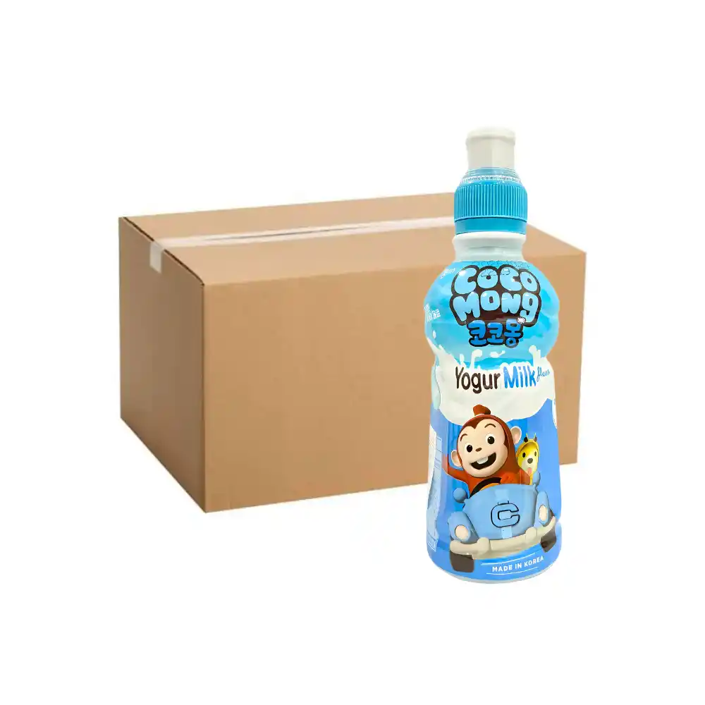 Thùng 24 chai nước lợi khuẩn Cocomong vị sữa/dâu/táo/đào/việt quất chai 235ml