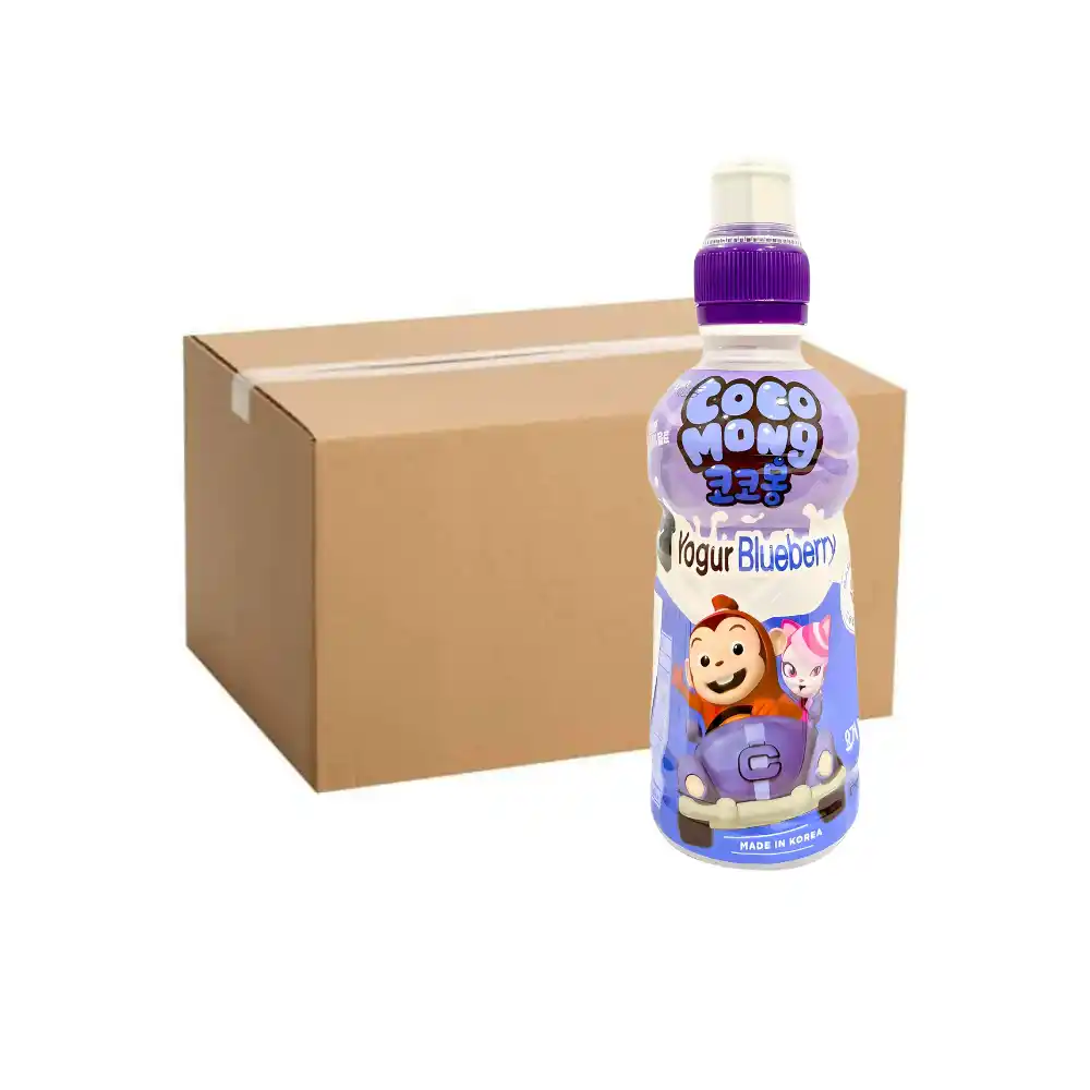 Thùng 24 chai nước lợi khuẩn Cocomong vị sữa/dâu/táo/đào/việt quất chai 235ml