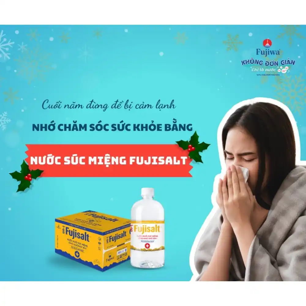 Thùng 24 chai nước muối súc miệng I-on Fujisalt 300ml