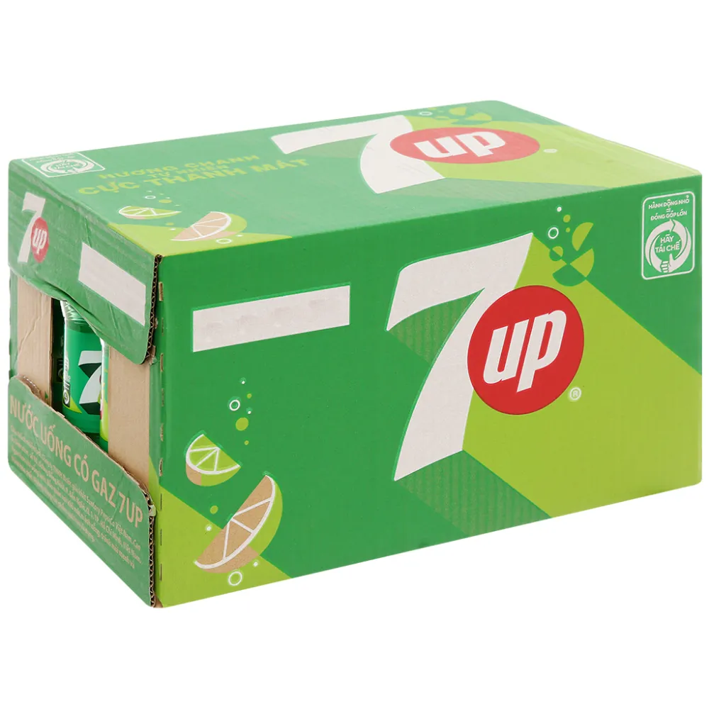 Thùng 24 chai nước ngọt 7Up 390ml