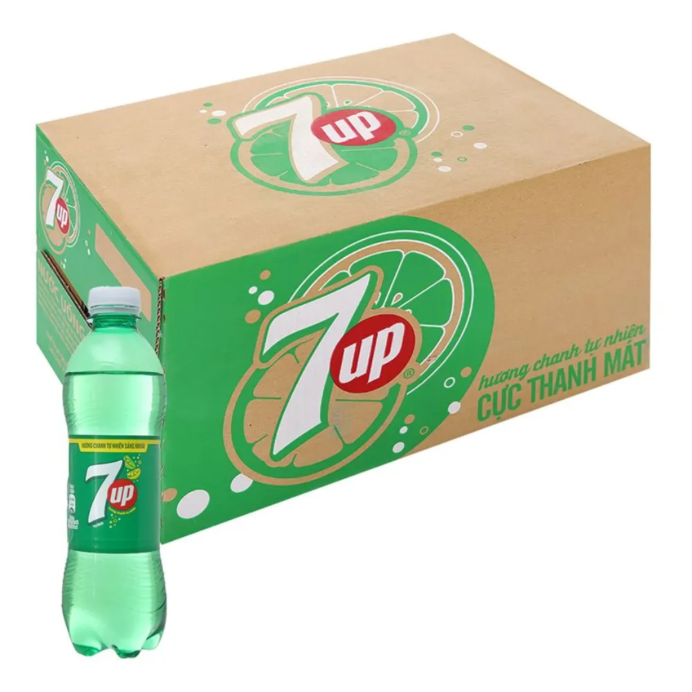 Thùng 24 chai nước ngọt 7Up 390ml