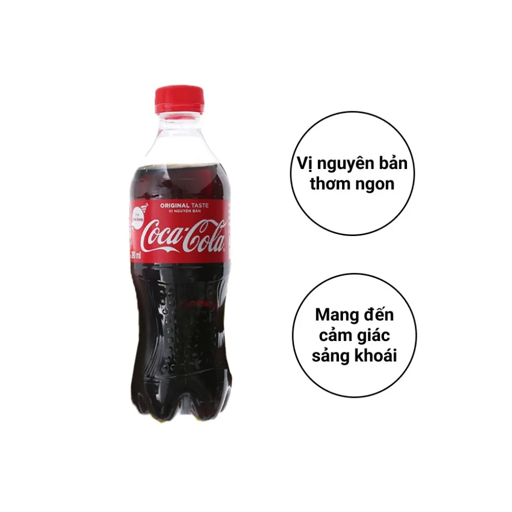 Thùng 24 chai nước ngọt Coca Cola 390ml