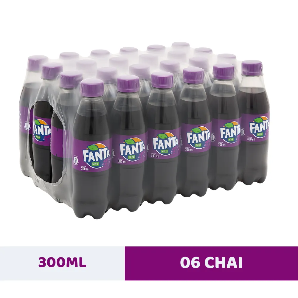 Thùng 24 chai nước ngọt Fanta nho 300ml
