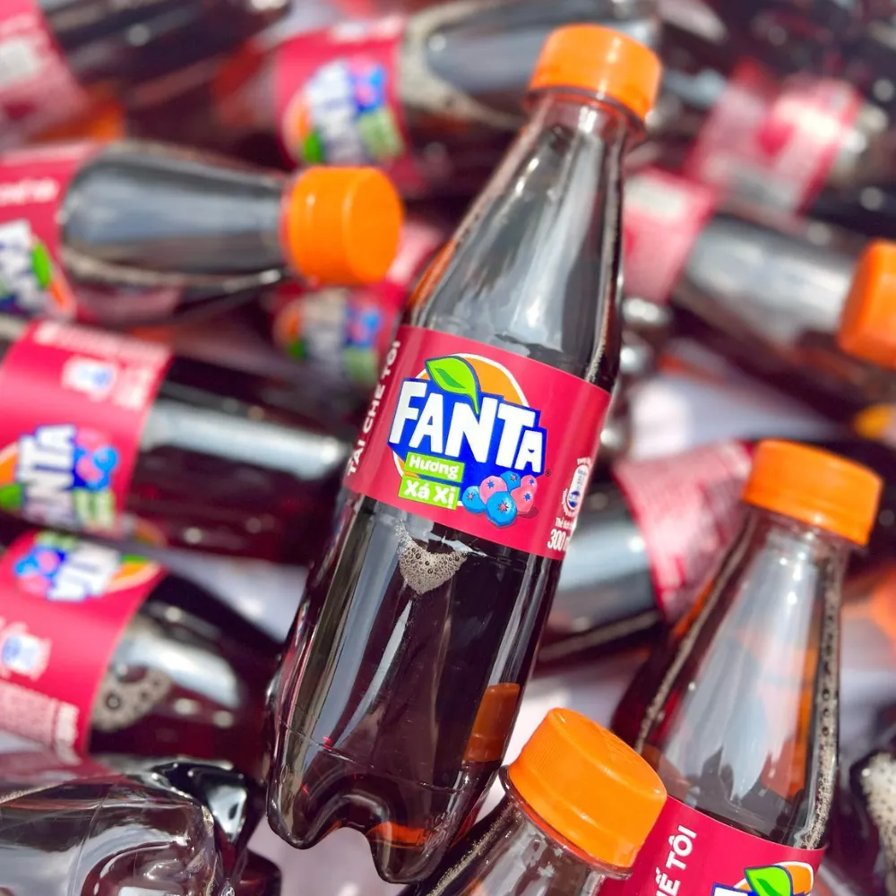 Thùng 24 chai nước ngọt Fanta xá xị 300ml