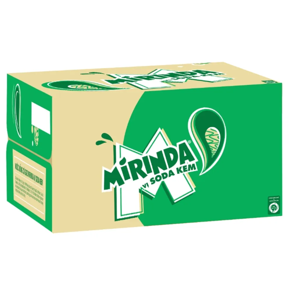 Thùng 24 chai nước ngọt Mirinda soda kem 390ml
