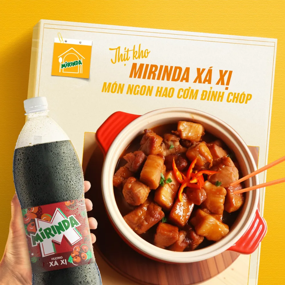 Thùng 24 chai nước ngọt Mirinda xá xị 390ml