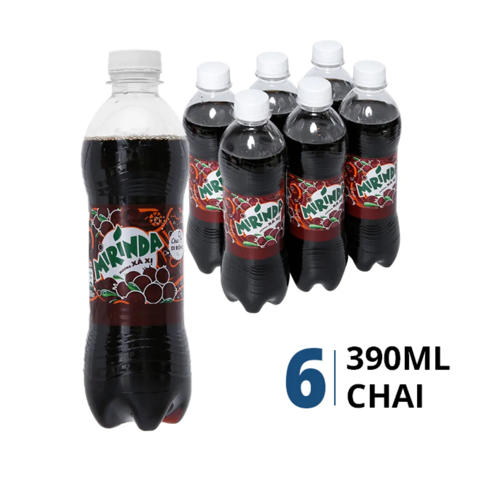Thùng 24 chai nước ngọt Mirinda xá xị 390ml