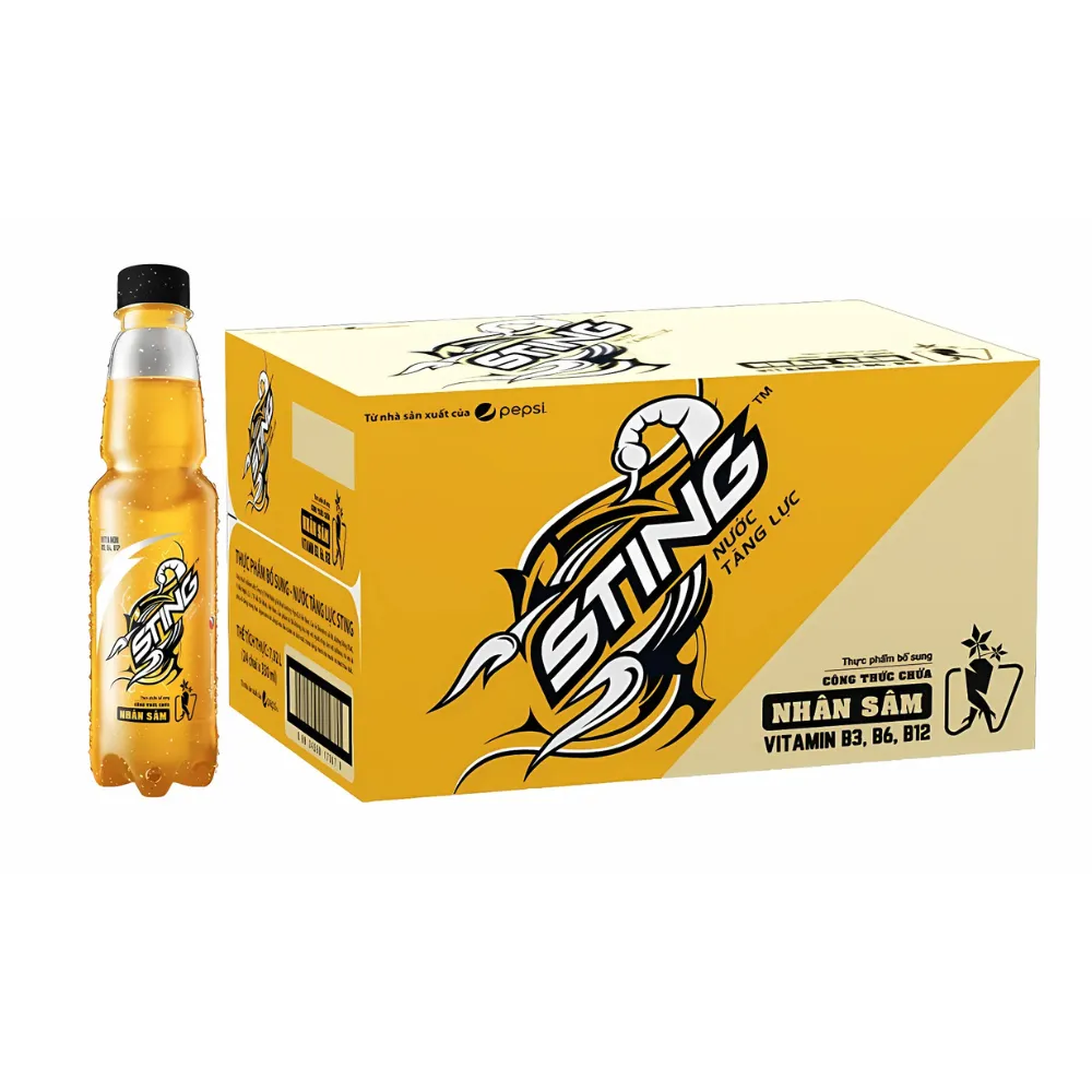 Thùng 24 chai nước tăng lực Sting Gold 330ml