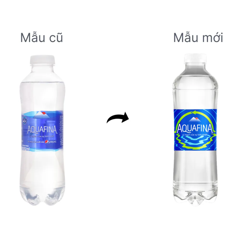 Thùng 24 chai nước uống tinh khiết Aquafina 355ml
