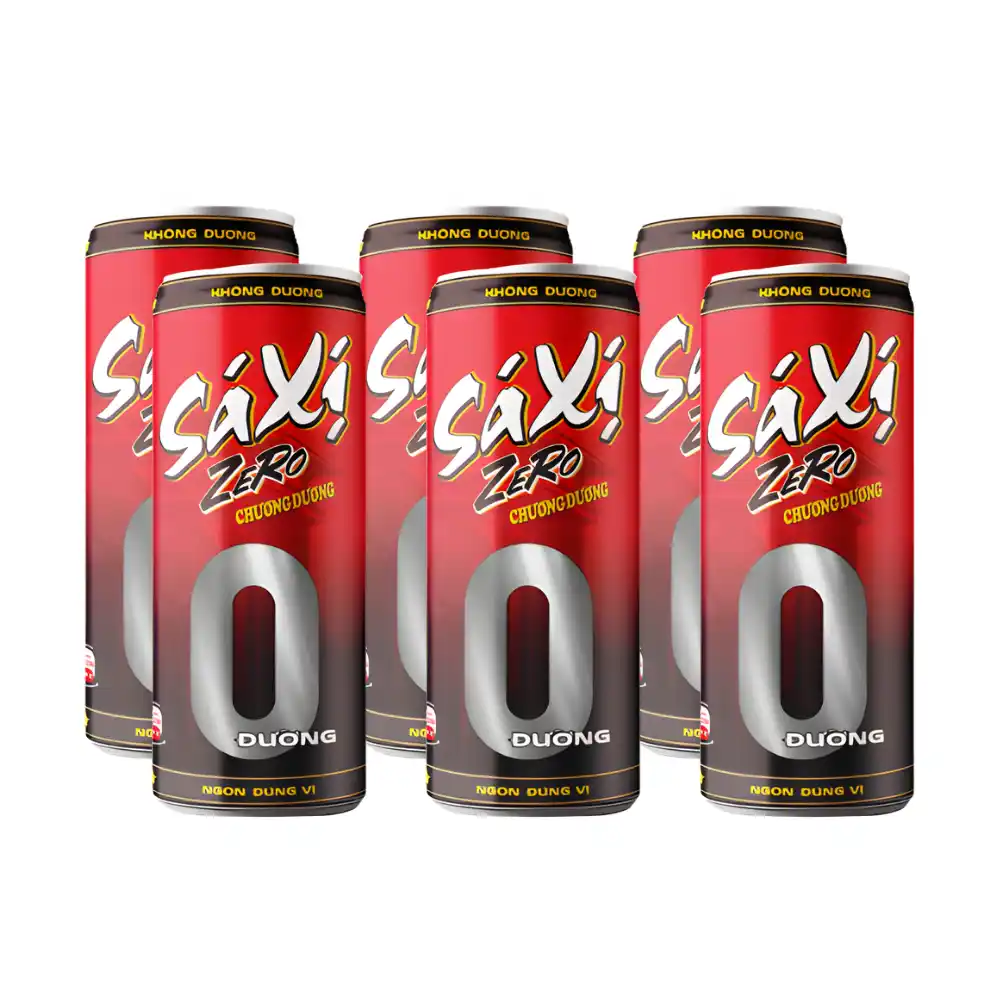 Thùng 24 lon sá xị zero Chương Dương 320ml