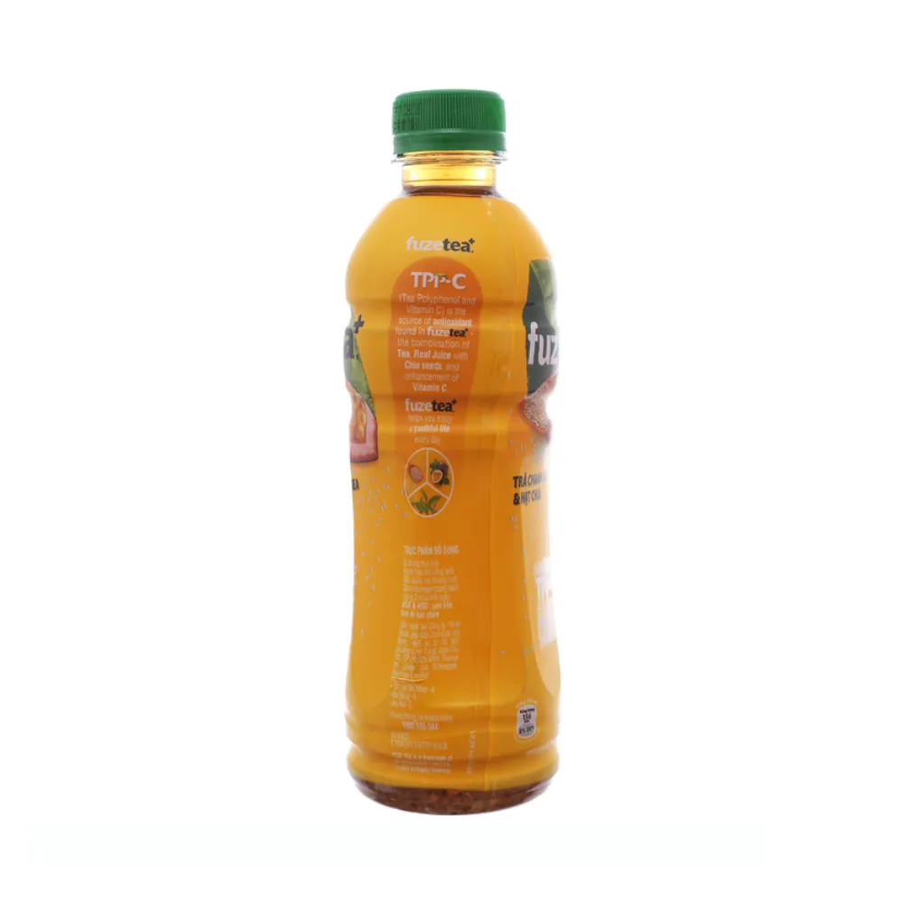 Thùng 24 chai trà chanh dây và hạt chia Fuzetea+ 350ml