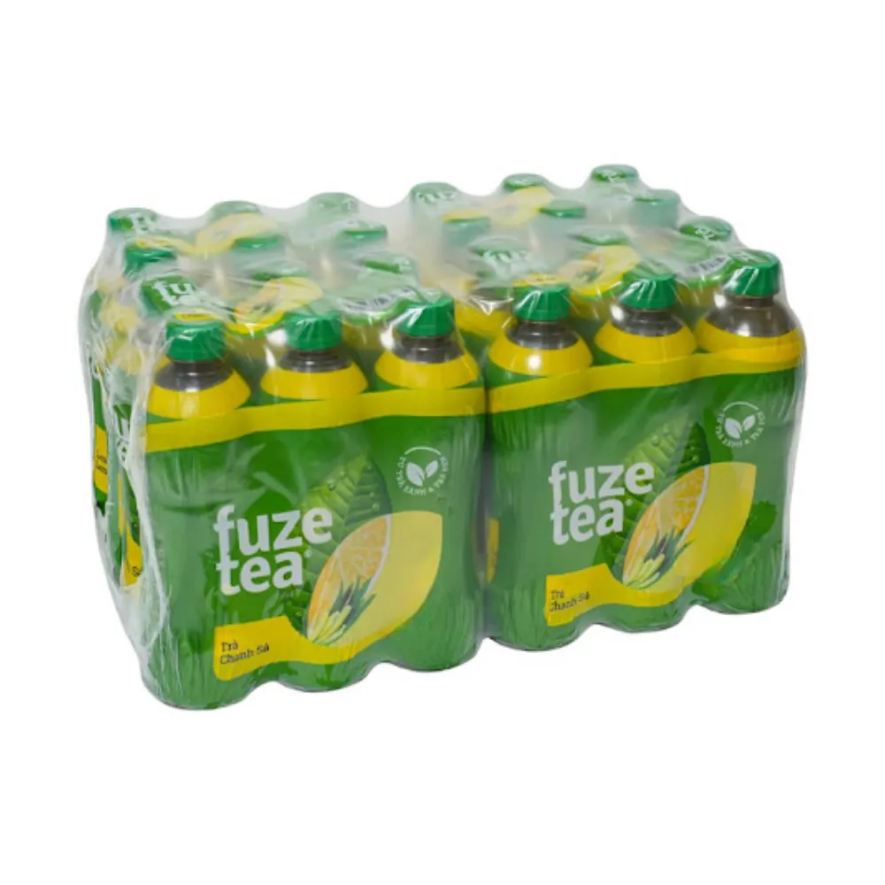 Thùng 24 chai trà chanh sả Fuzetea+ 350ml