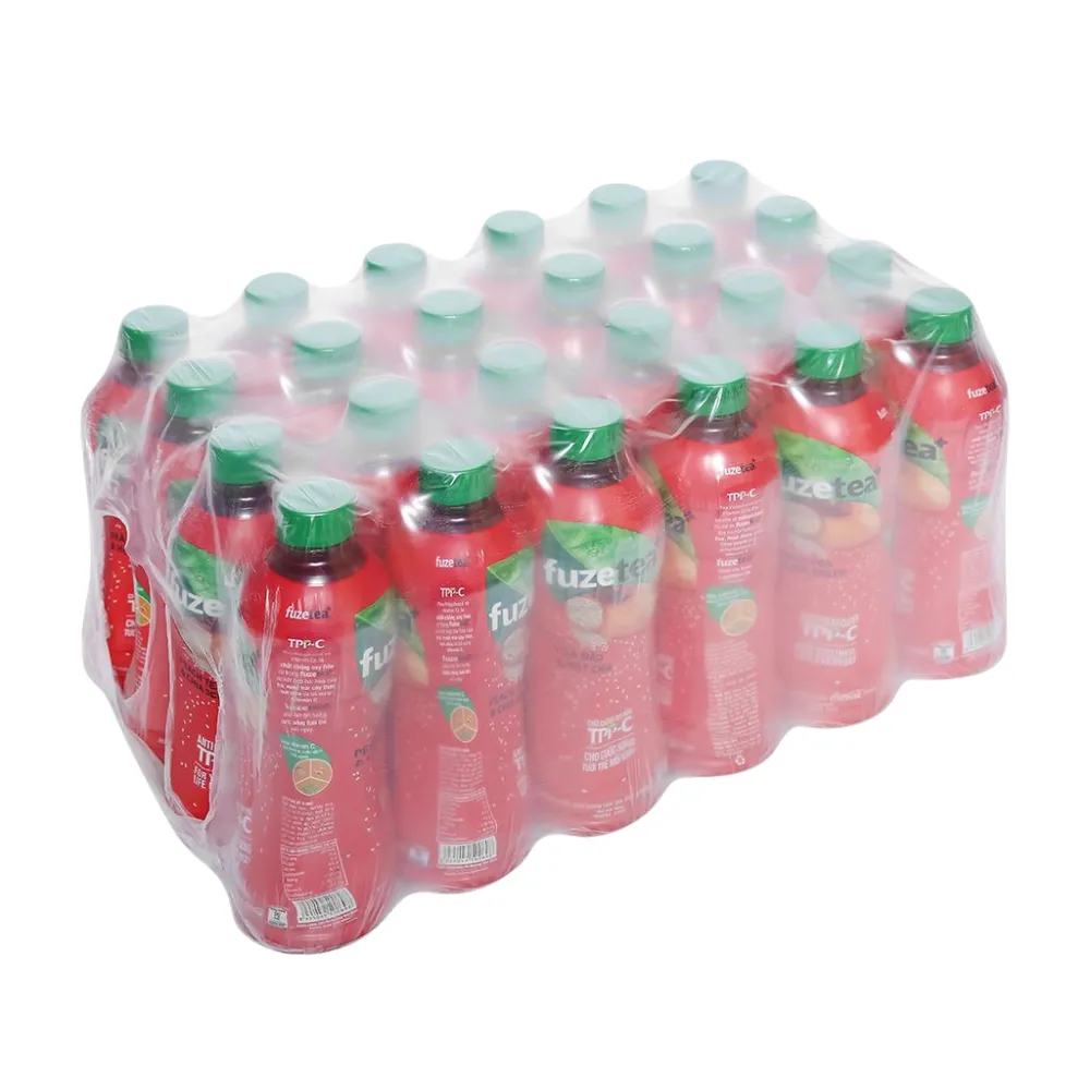 Thùng 24 chai trà đào và hạt chia Fuzetea+ 350ml