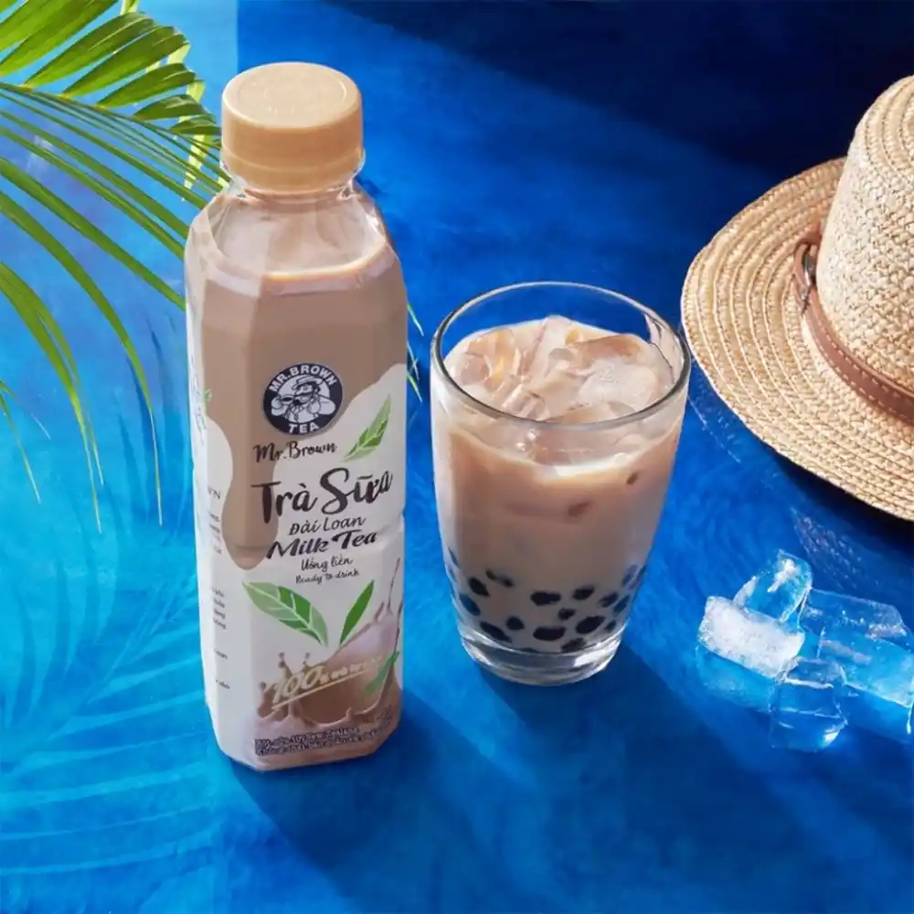 Thùng 24 chai trà sữa Mr.Brown 580ml