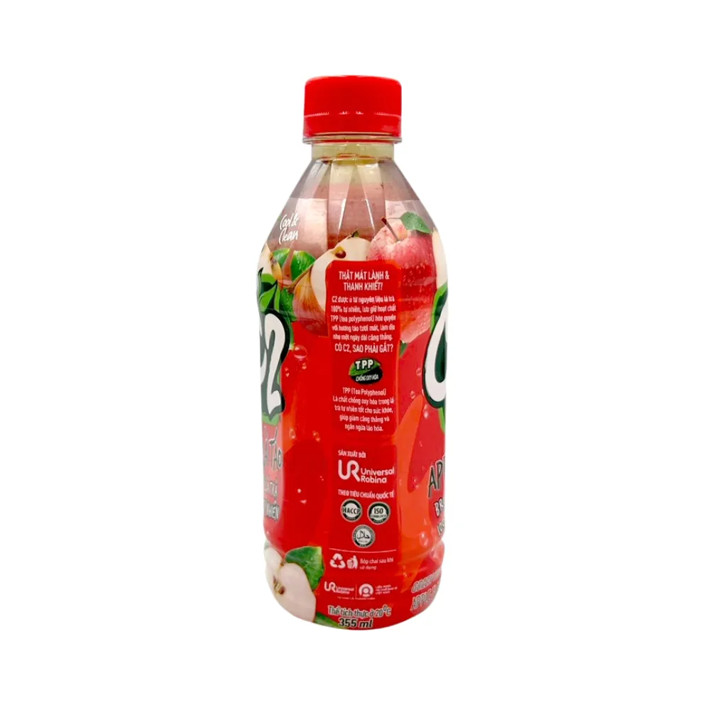 Thùng 24 chai trà xanh C2 hương táo 355ml