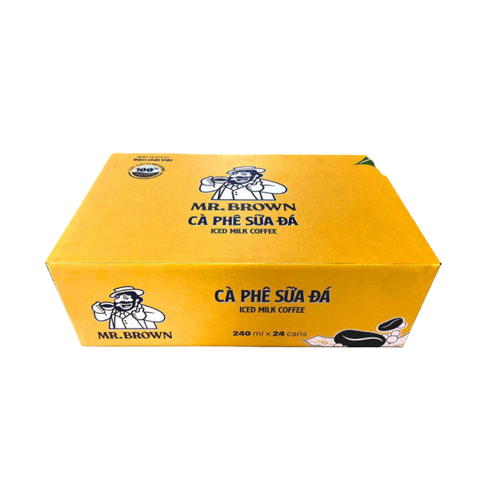 Thùng 24 lon cà phê sữa đá Mr.Brown 240ml