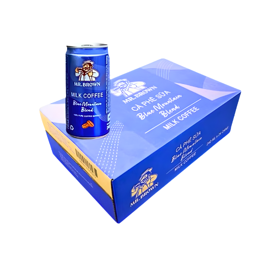 Thùng 24 lon Café lon Mr.Brown Blue Moutain 240ml