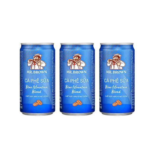 Thùng 24 lon Café lon Mr.Brown Blue Moutain 240ml