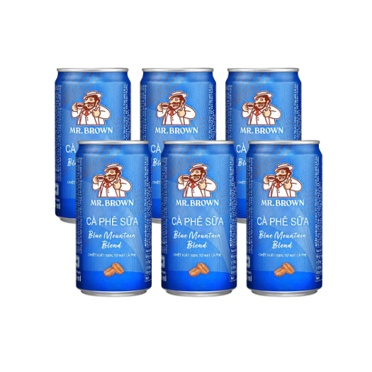 Thùng 24 lon Café lon Mr.Brown Blue Moutain 240ml