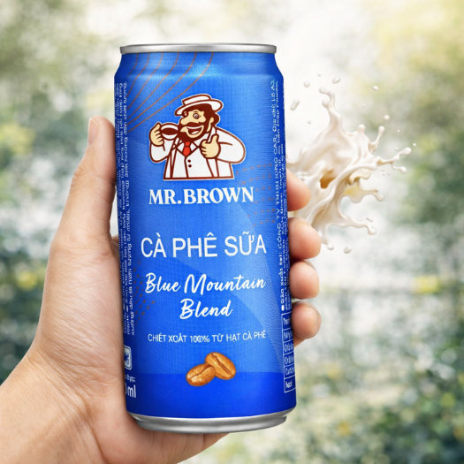 Thùng 24 lon Café lon Mr.Brown Blue Moutain 240ml