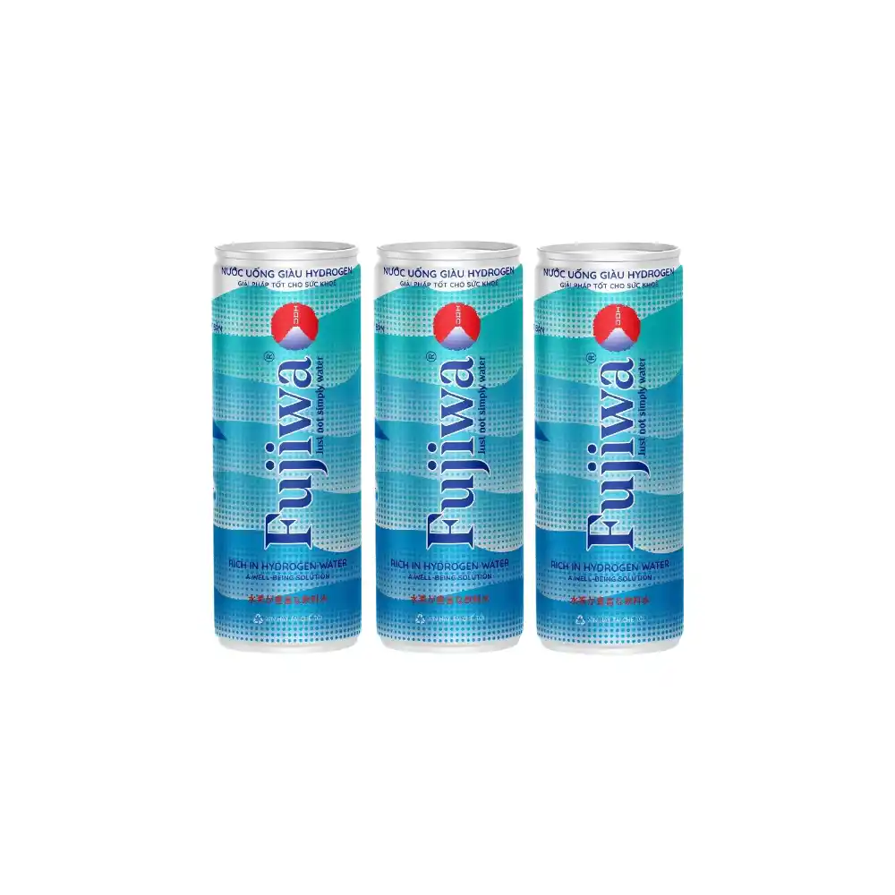Thùng 24 lon nước giàu hydrogen Fujiwa 330ml
