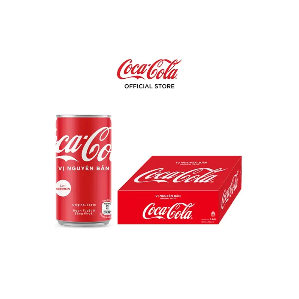 Thùng 24 lon nước ngọt Coca Cola 235ml