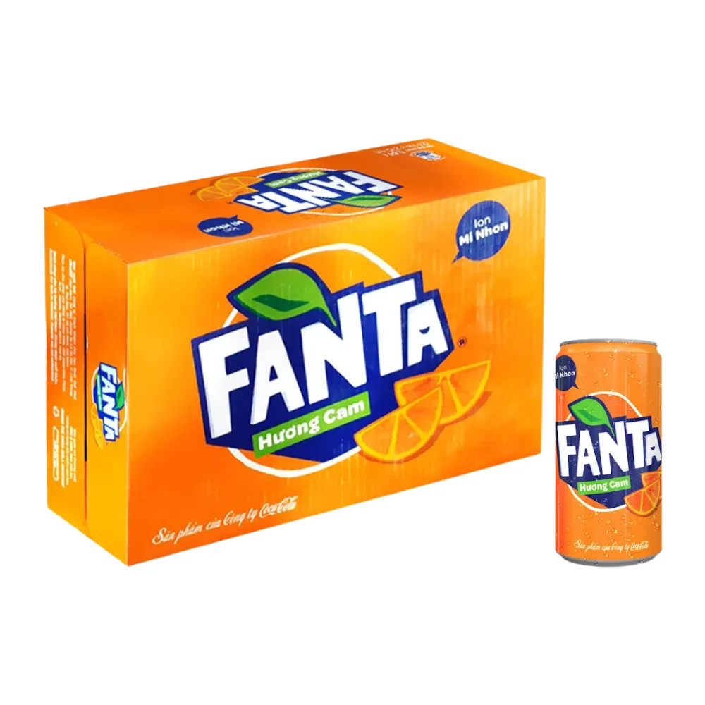 Thùng 24 lon nước ngọt Fanta cam 235ml