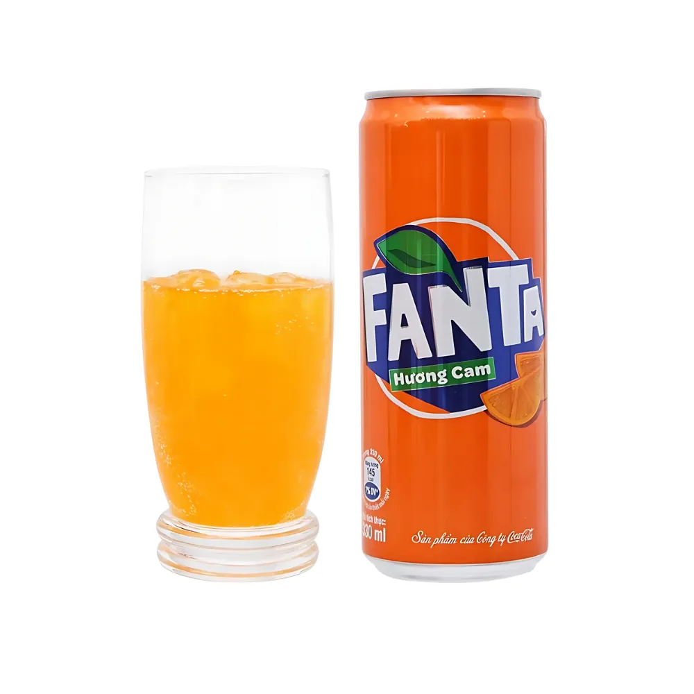 Thùng 24 lon nước ngọt Fanta cam 320ml