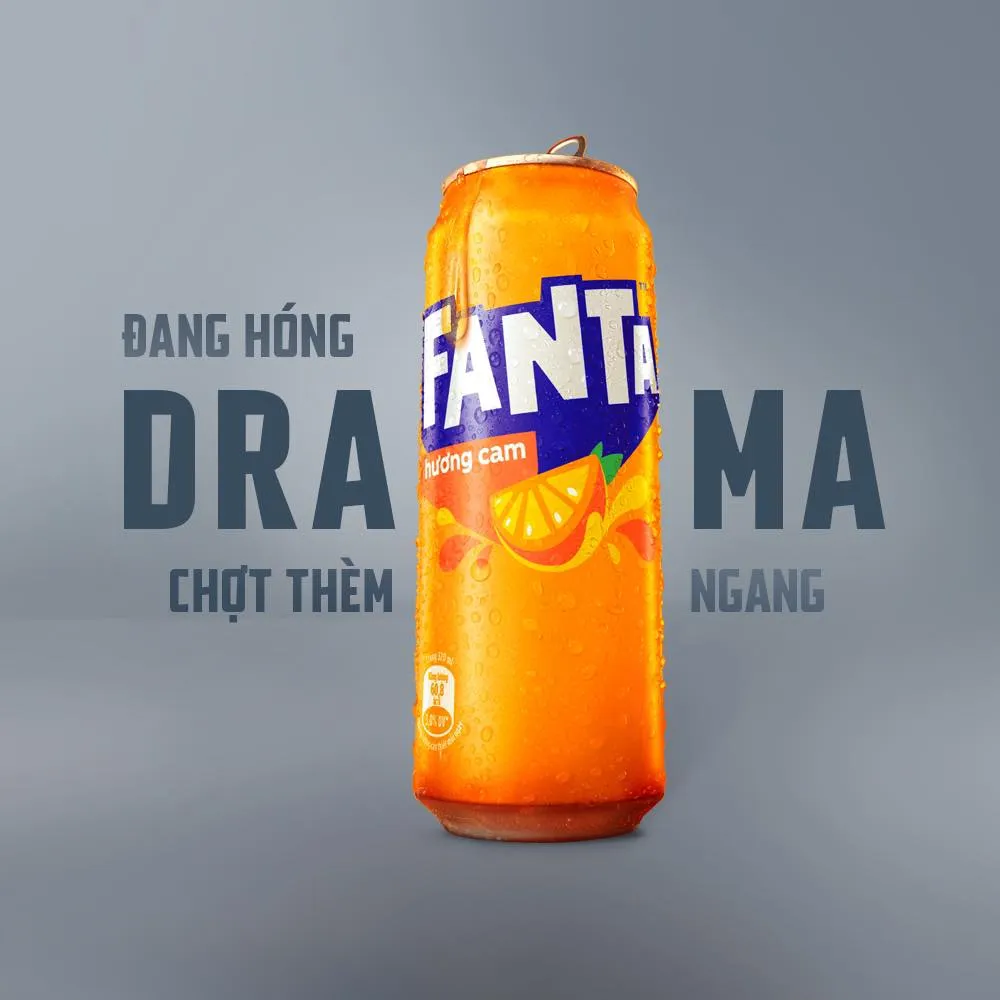 Thùng 24 lon nước ngọt Fanta cam 320ml